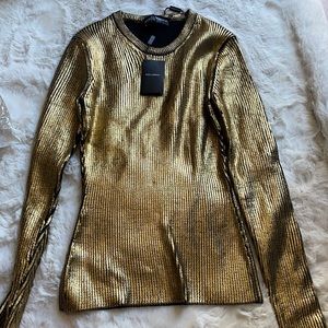COPY - Dolce&Gabbana gold long sleeves blouse